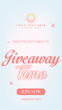 Elegant Giveaway Instagram Reel Image Preview