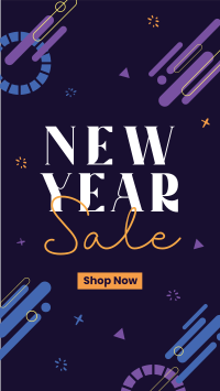 New Year Blob Sale Instagram Story