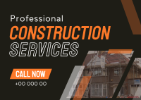 Professional Home Construction Postcard