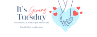 Giving Tuesday Hand Facebook Cover Design