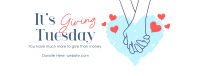 Giving Tuesday Hand Facebook Cover