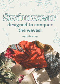 Swimwear For Surfing Poster