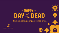 Day of the Dead Floral and Skull Pattern Facebook Event Cover