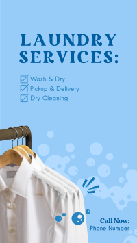 Laundry Services List Facebook Story