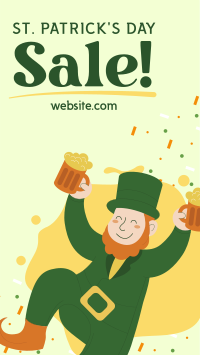 St. Patrick's Greeting Promo Sale Facebook Story Design