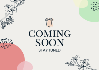 Pastel Coming Soon Postcard