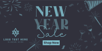 New Year Sparklers Sale Twitter Post