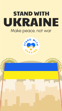 Stand With Ukraine Banner Facebook Story