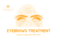 Eyebrows Treatment Postcard