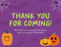 Quirky Halloween Appreciation Thank You Card Image Preview