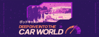 Car World Podcast Facebook Cover Design