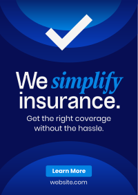 Minimalist Insurance Coverage Poster