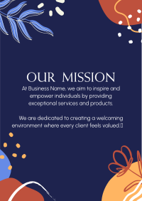 Our Mission Organic Abstract Flyer