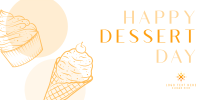 Dessert Dots Twitter Post Design