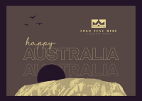 Australia Uluru Postcard