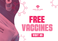 Free Vaccination For All Postcard