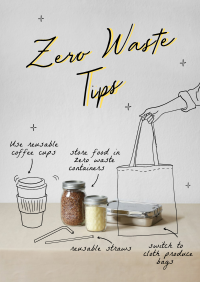 Zero Waste Tips Poster