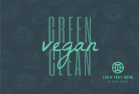 Green Clean and Vegetarian Pinterest Cover