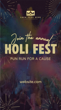 Holi Fest Fun Run Instagram Reel