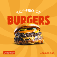 All Hale King Burger Linkedin Post Design