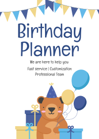 Birthday Planner Flyer Design