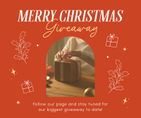 Holly Christmas Giveaway Facebook Post