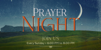 Prayer Night  Twitter Post