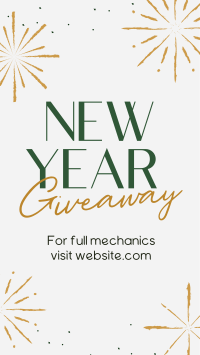 Sophisticated New Year Giveaway Instagram Reel Image Preview