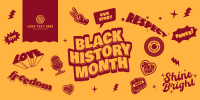 Black History Month Stickers Twitter Post