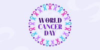 Cancer Day Ribbon Twitter Post