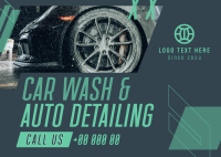 Car Wash Auto detailing Service Postcard