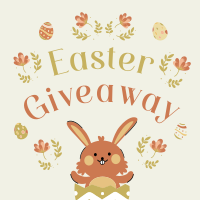 Warm Easter Giveaway Instagram Post Design