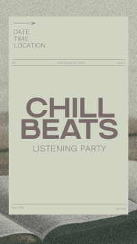 Minimal Chill Music Listening Party Instagram Reel