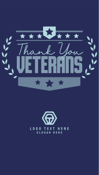 Thank you Veterans Wreath Facebook Story Image Preview