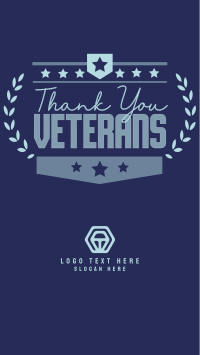 Thank you Veterans Wreath Facebook Story