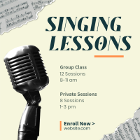 Singing Lessons Instagram Post Image Preview