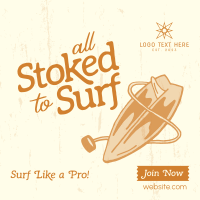 Surf Board Instagram Post example 4