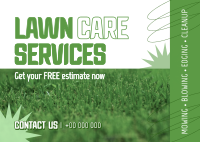 Professional Lawn Services Postcard