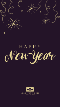 New Year Wishes Instagram Story Design