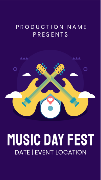 Music Day Fest Facebook Story