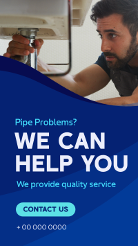 Plumbing Maintenance Instagram Story