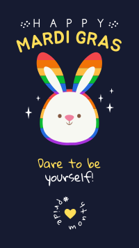 Rainbow Bunny Facebook Story