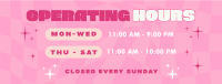 Quirky Operating Hours Facebook Cover