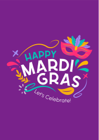 Mardi Gras Mask Flyer