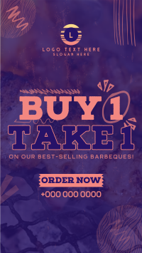 Buy 1 Take 1 Barbeque Instagram Story