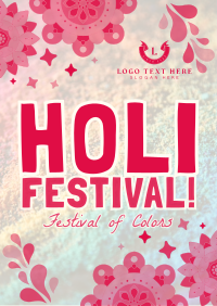 Mandala Holi Festival of Colors Poster