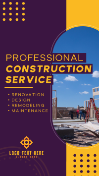 Modern Construction Service Instagram Story