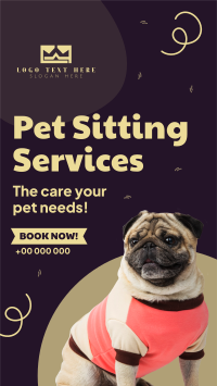 Puppy Sitting Service Instagram Story