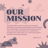 Modern Our Mission Instagram Post Design