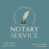 The Trusted Notary Service Instagram Post Design